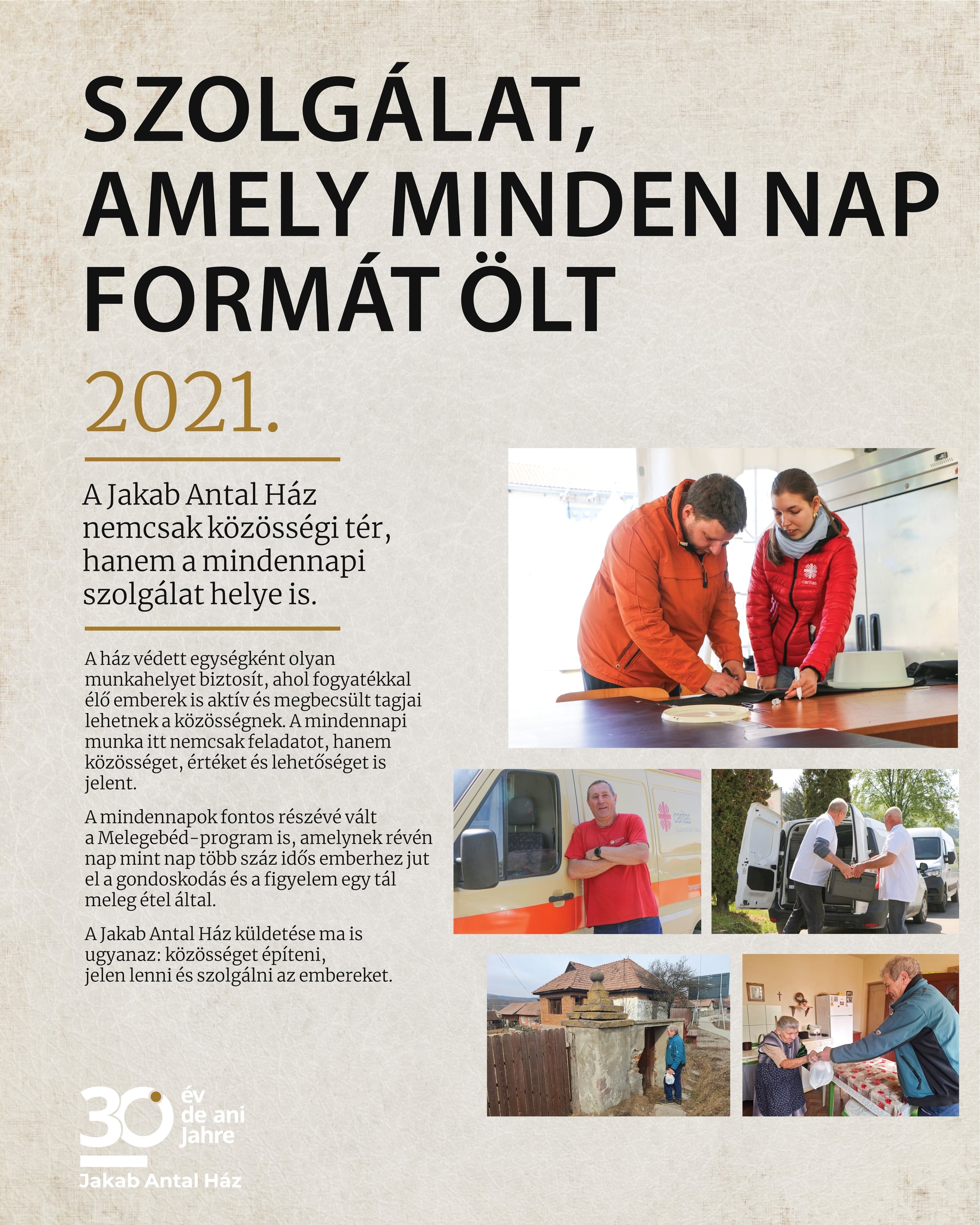 Szolgálat, amely minden nap formát ölt — 2021